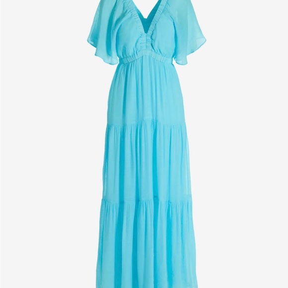 Boston Proper Light Blue Maxi Dress - Picture 3 of 4